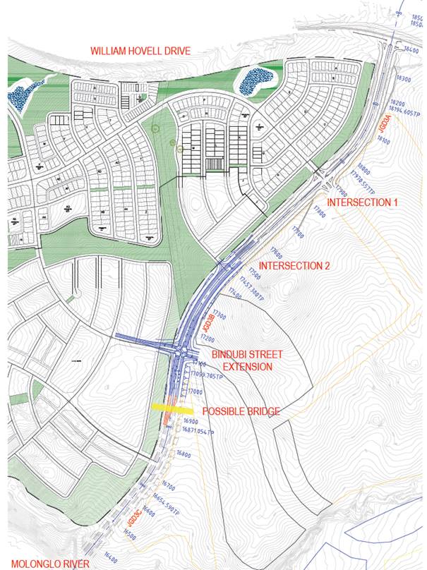 ACT Planning map showing John Gorton Drive light rail in the suburb of Whitlam